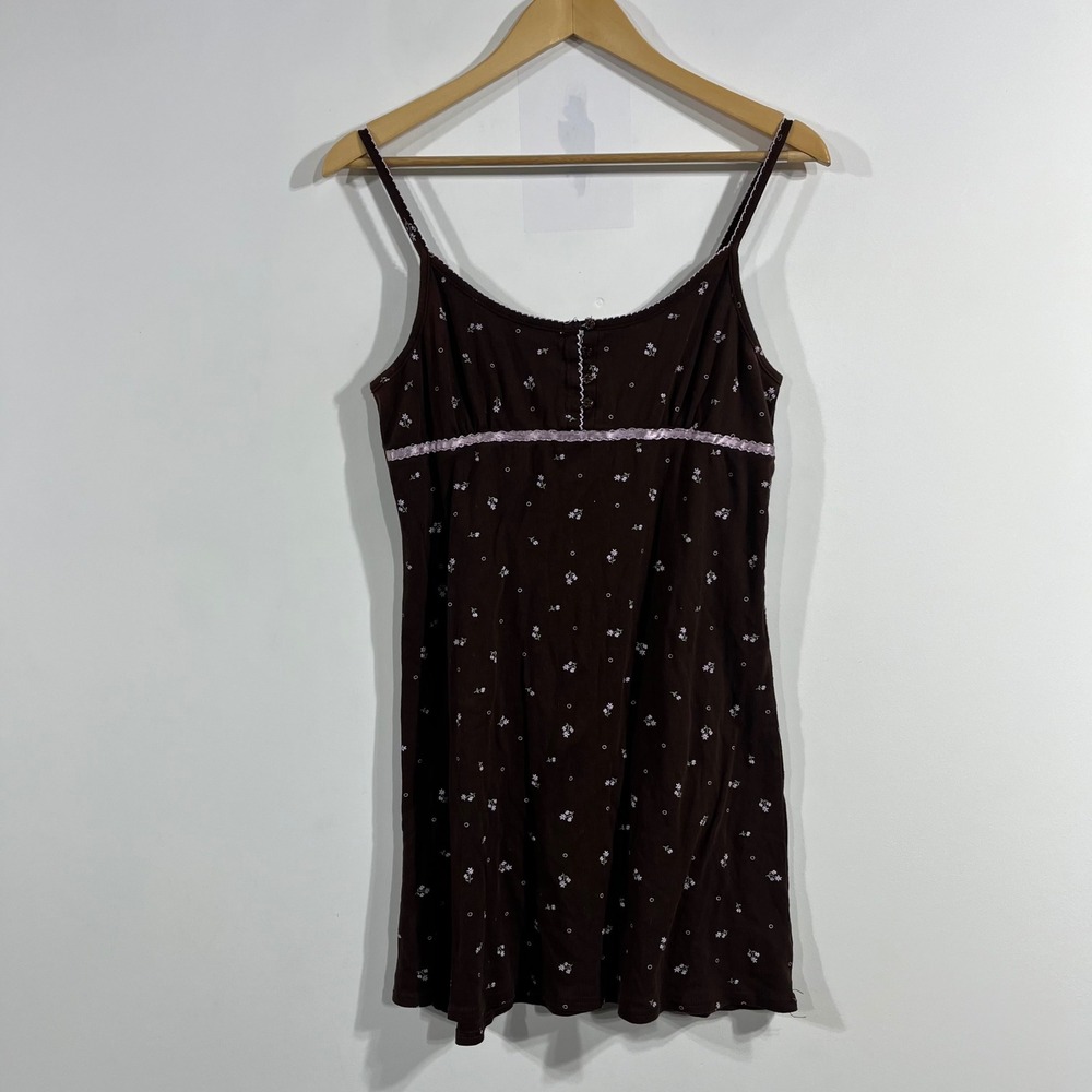 Womens y2k Babydoll Elena Gilbert Fairy Grunge Long Camisole Top Lace Trim Large